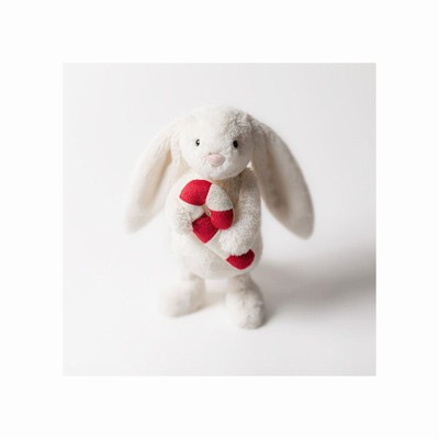 Jellycat Bashful with Candy Cane Konijnen | YP7869531